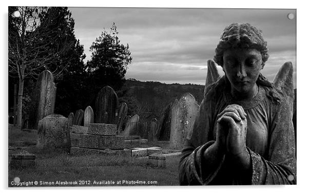 Graveyard shift Acrylic by Simon Alesbrook