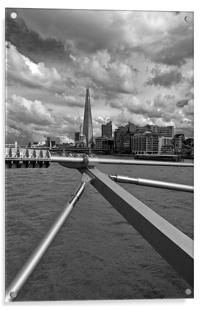 Shard from Millennium Bridge Acrylic by Gary Eason