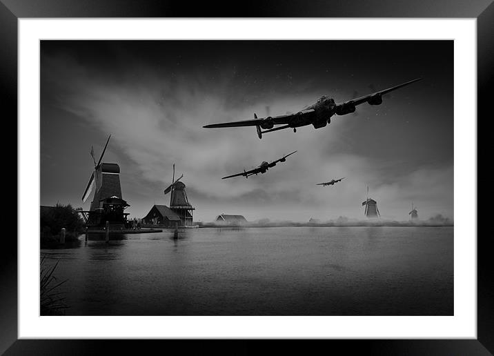 Operation Chastise first wave Framed Mounted Print by Gary Eason