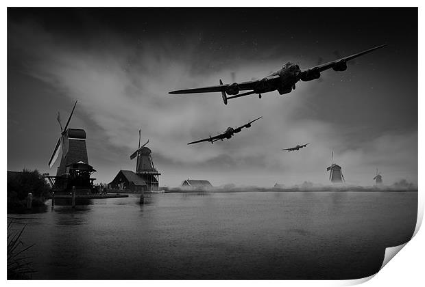 Operation Chastise first wave Print by Gary Eason