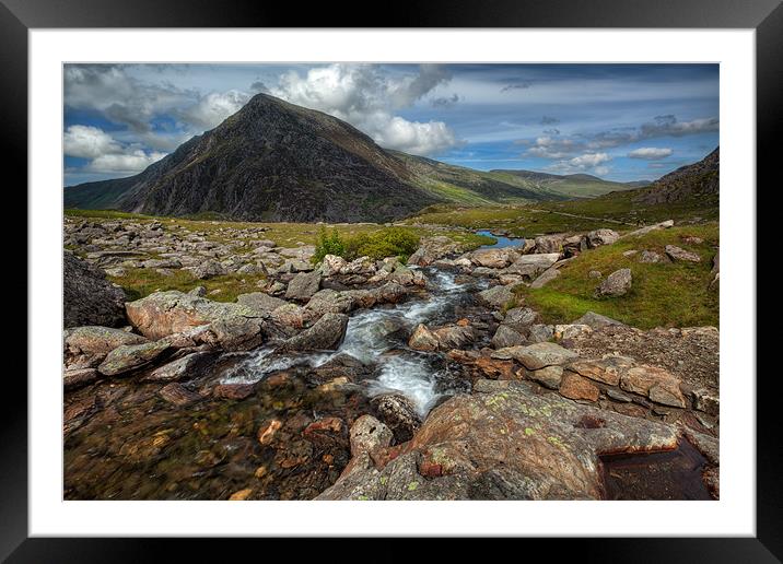 Cwm Idwal National Nature Reserve Framed Mounted Print by Adrian Evans