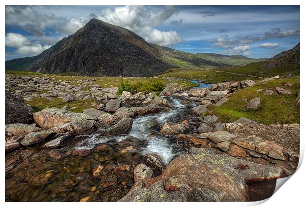 Cwm Idwal National Nature Reserve Print by Adrian Evans