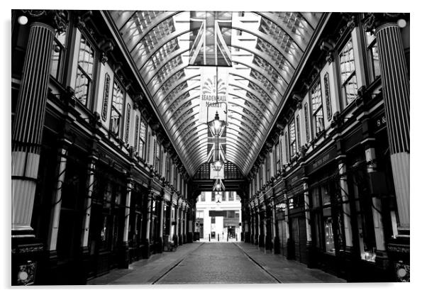 Leadenhall Market London Acrylic by David Pyatt