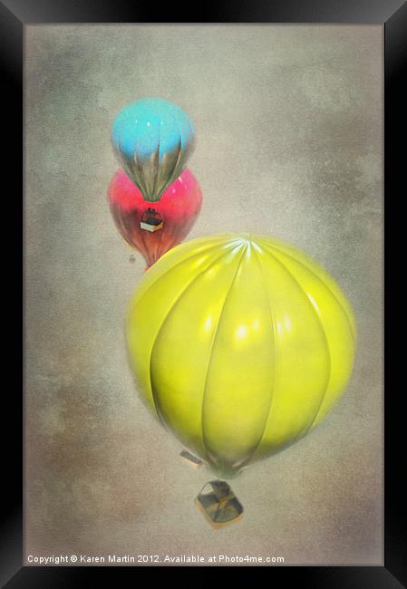 Balloons Framed Print by Karen Martin
