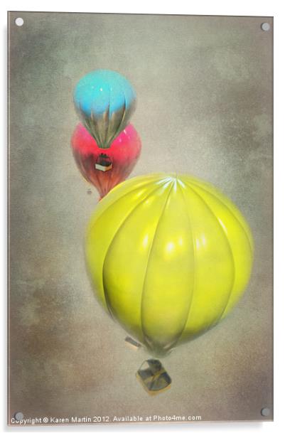 Balloons Acrylic by Karen Martin