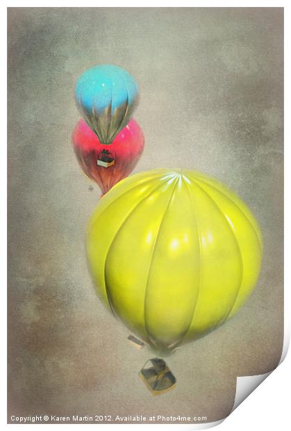 Balloons Print by Karen Martin
