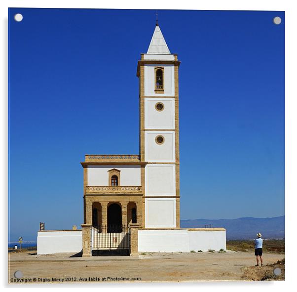 La Iglesia de las Salinas - 3 Acrylic by Digby Merry