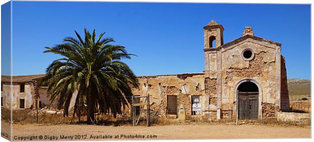 Ruins of Ermita del Fraile Canvas Print by Digby Merry