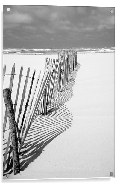 Le Touquet beach Acrylic by steve akerman