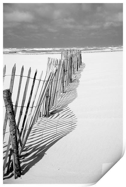 Le Touquet beach Print by steve akerman