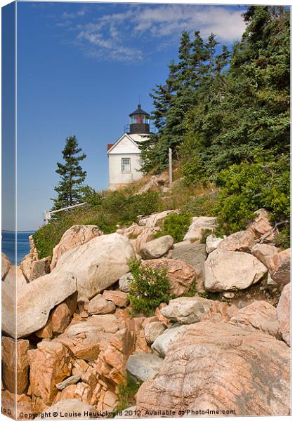 Bass Harbor Lighthouse, Maine Canvas Print by Louise Heusinkveld