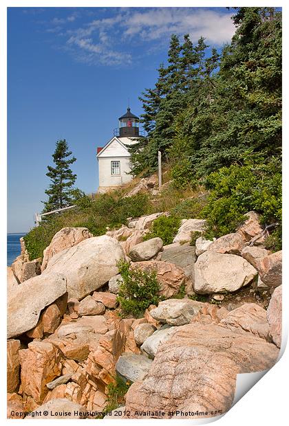 Bass Harbor Lighthouse, Maine Print by Louise Heusinkveld