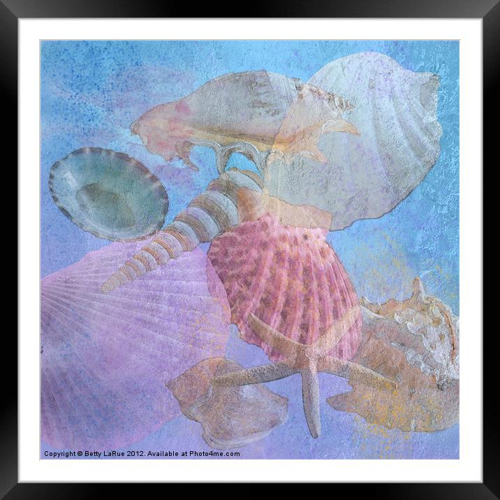 Out With the Tide Framed Mounted Print by Betty LaRue