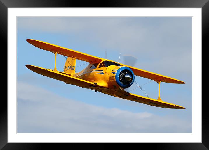 Beech Staggerwing Framed Mounted Print by duncan speirs
