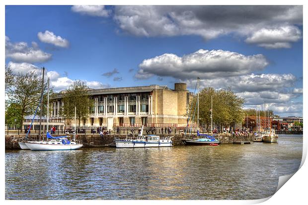 Bristol Docks and Harbour Print by Mike Gorton