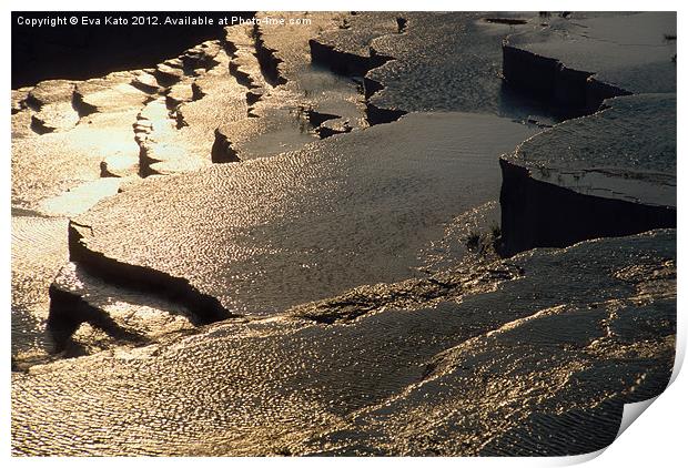 Pamukkale Terraces Print by Eva Kato