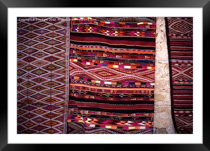 Berber Rugs Framed Mounted Print by Eva Kato
