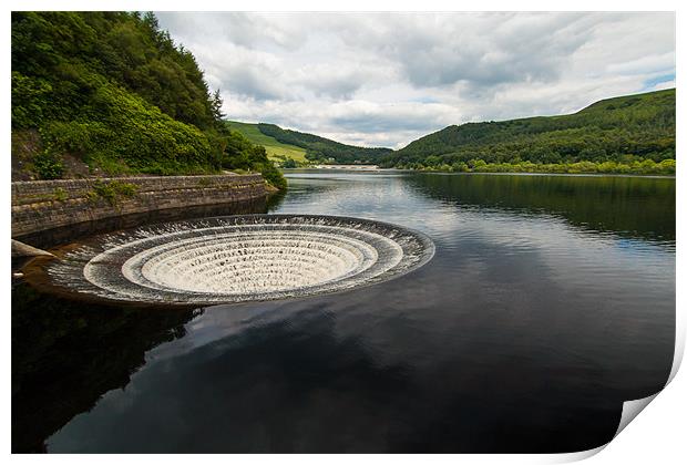 Ladybower Bell-Mouth Print by Jonathan Swetnam