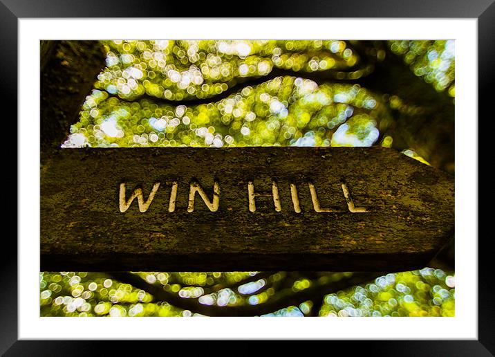 Win Hill Framed Mounted Print by Jonathan Swetnam