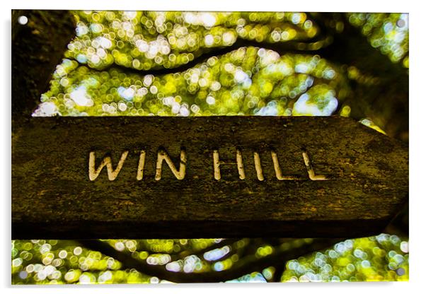 Win Hill Acrylic by Jonathan Swetnam
