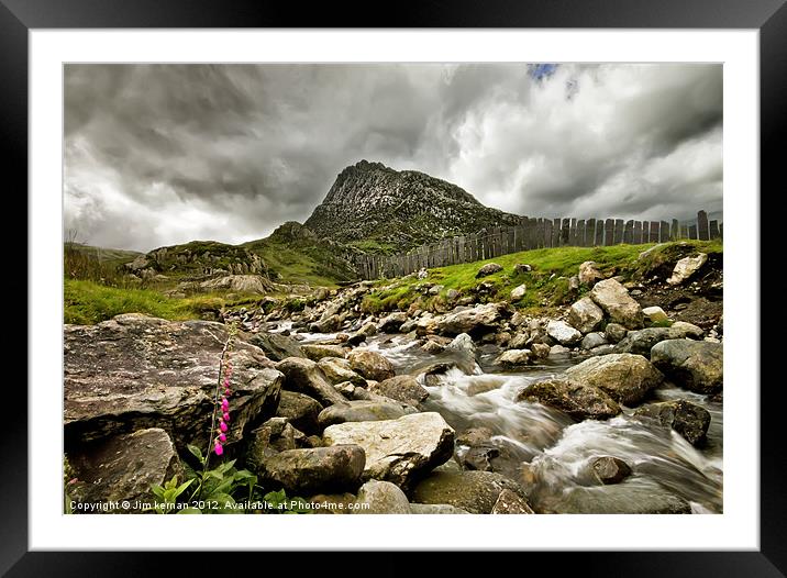 Snowdonia Framed Mounted Print by Jim kernan