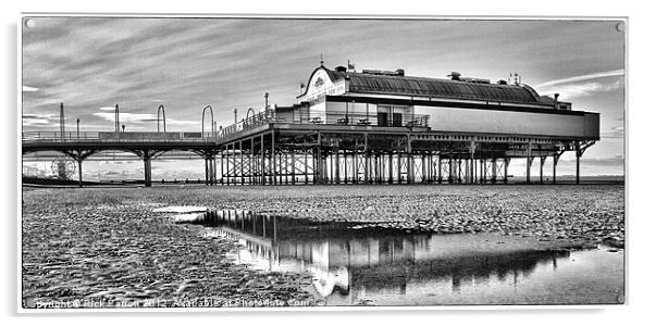 Cleethorpes Pier Reflected Acrylic by Rick Parrott