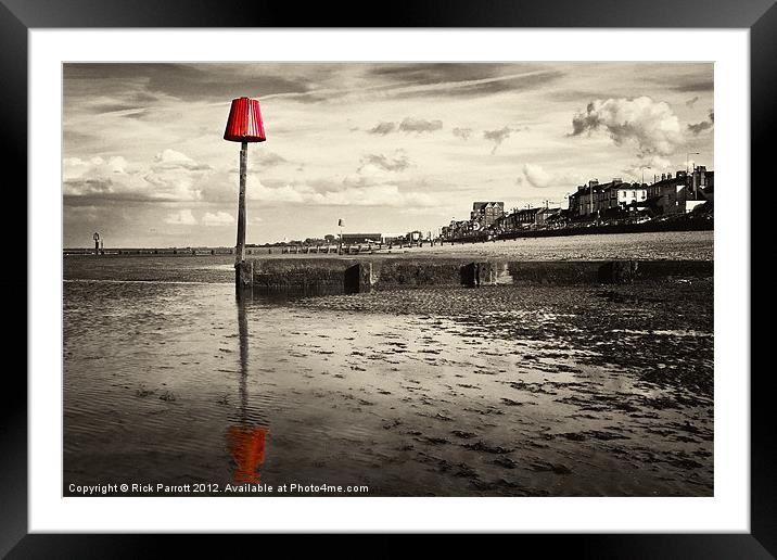Reflected Red Framed Mounted Print by Rick Parrott