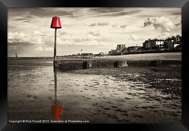 Reflected Red Framed Print by Rick Parrott