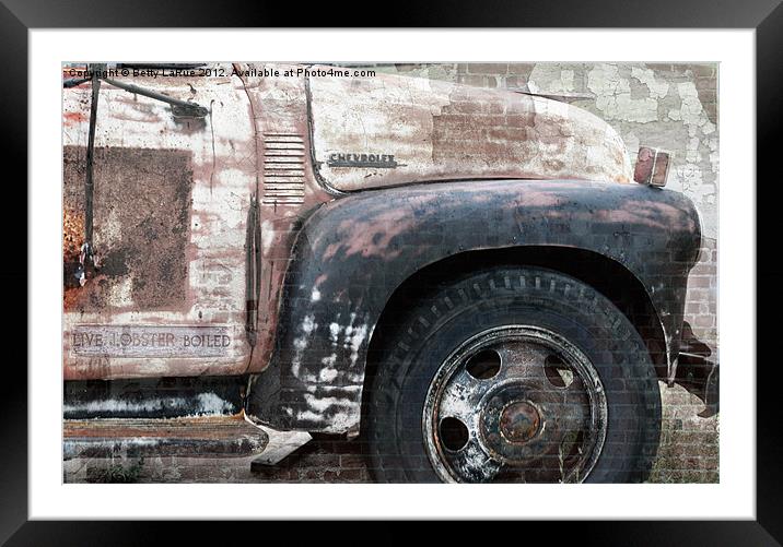 Old Chevrolet Truck Framed Mounted Print by Betty LaRue