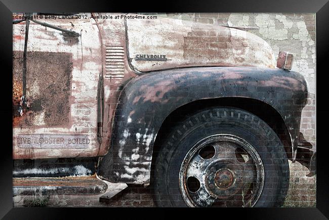 Old Chevrolet Truck Framed Print by Betty LaRue