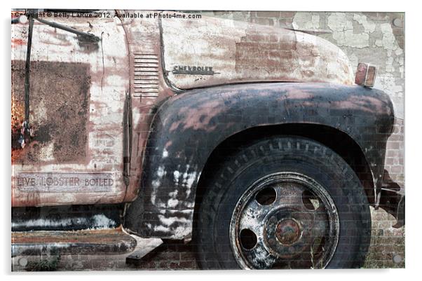 Old Chevrolet Truck Acrylic by Betty LaRue