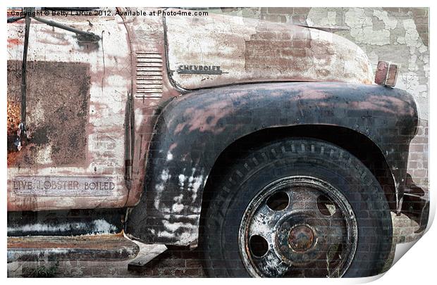 Old Chevrolet Truck Print by Betty LaRue