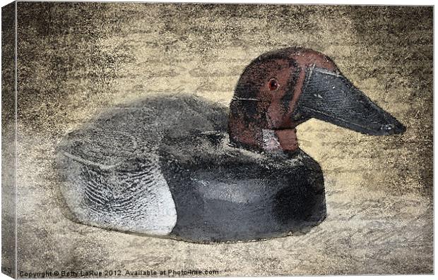 Old Duck Decoy Canvas Print by Betty LaRue