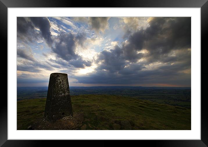 Clee Hill Sunset Framed Mounted Print by Shane Lewis