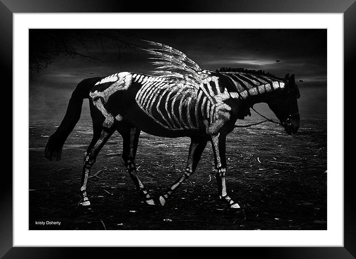 Moonshadow Framed Mounted Print by kristy doherty
