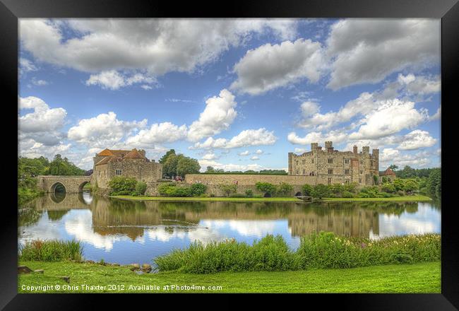 Leeds Castle Reflected Framed Print by Chris Thaxter