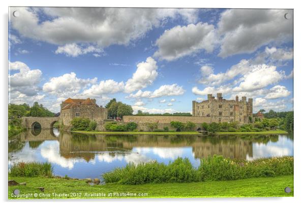 Leeds Castle Reflected Acrylic by Chris Thaxter