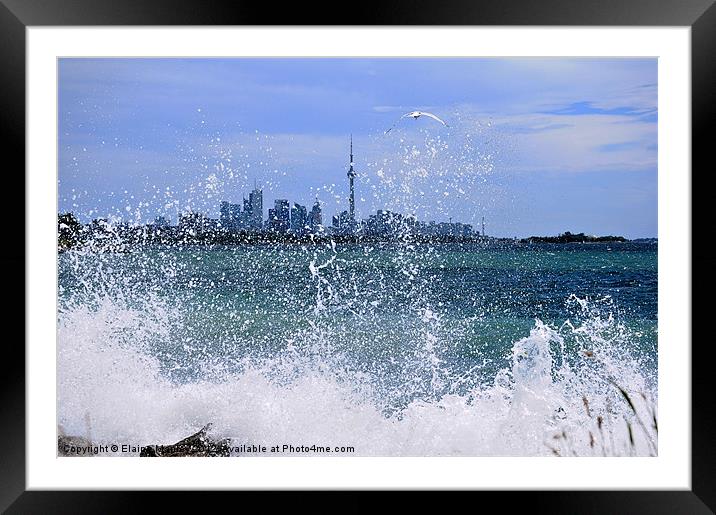 Windy Shores Framed Mounted Print by Elaine Manley