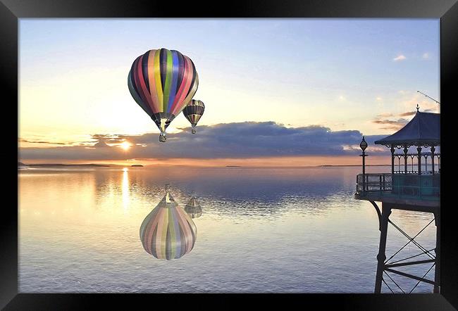 Balloon Flight Framed Print by Alex Hardie