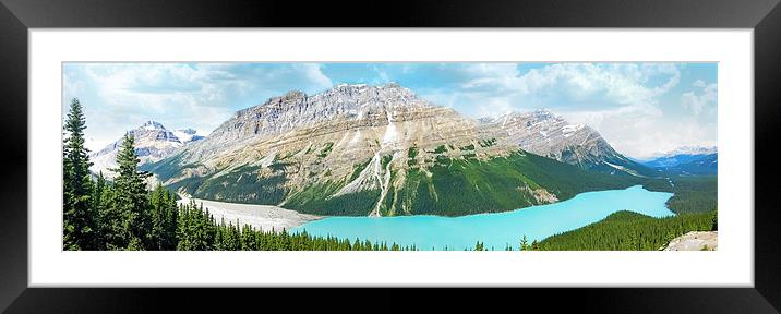 Peyto Lake Framed Mounted Print by World Images