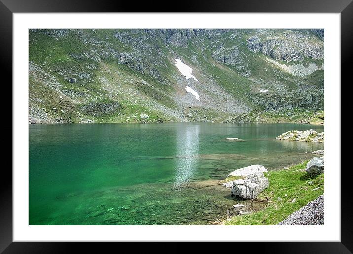 Lake Cernello Framed Mounted Print by World Images
