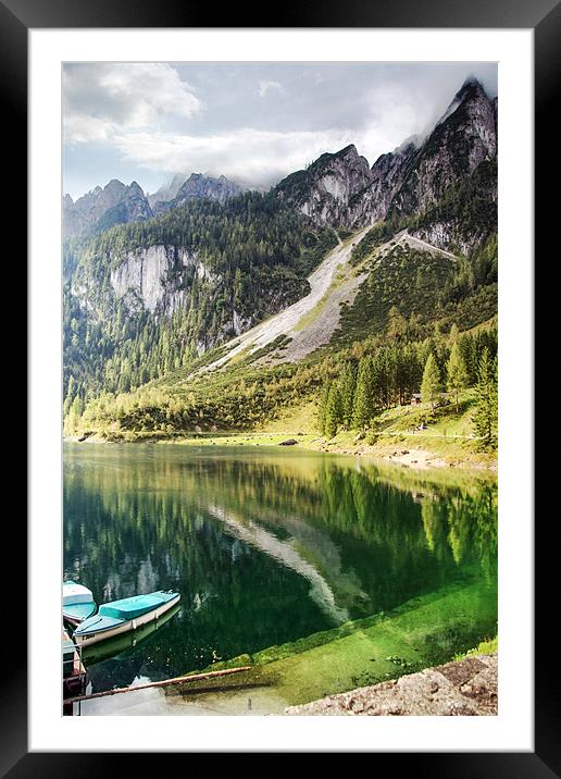 Gosausee Lake Framed Mounted Print by World Images