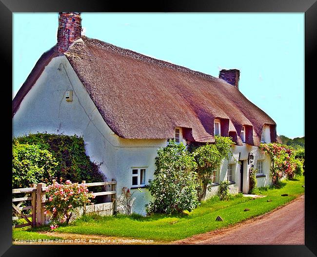 Country Cottage Framed Print by Mike Streeter
