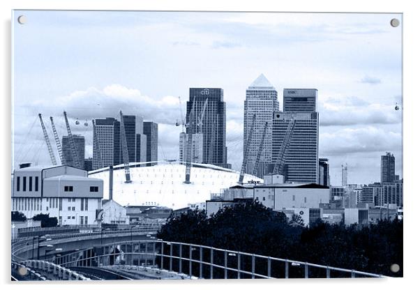 Canary Wharf Docklands Acrylic by David French