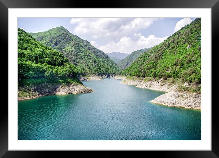 Valvestino South Western Fjord Framed Mounted Print by World Images