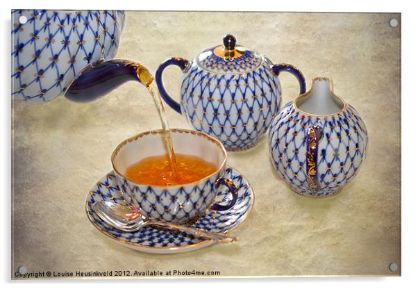 Tea Time Acrylic by Louise Heusinkveld