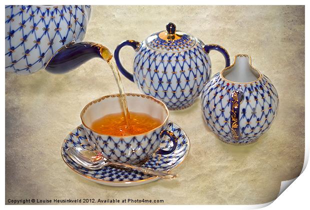 Tea Time Print by Louise Heusinkveld