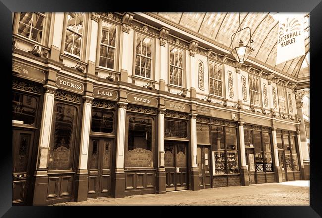 Leadenhall Market London Framed Print by David Pyatt