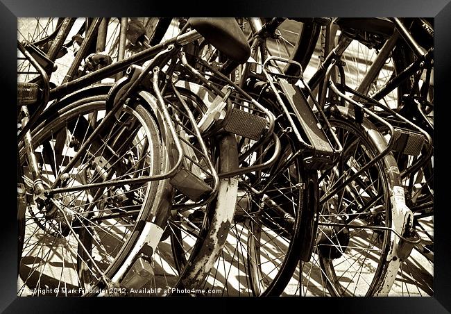 Amsterdam Bikes Framed Print by Mark Findlater