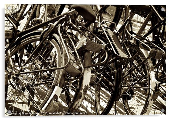 Amsterdam Bikes Acrylic by Mark Findlater